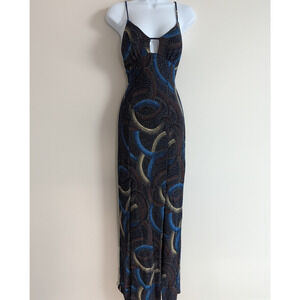 Vintage Carolina Formal Dress Womens Medium 90s Whimsigoth Prom Glitter Slinky